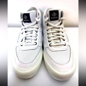 Sperry l Women's Soletide l Mid Seacycled Sneaker l White l Recycled Material 8